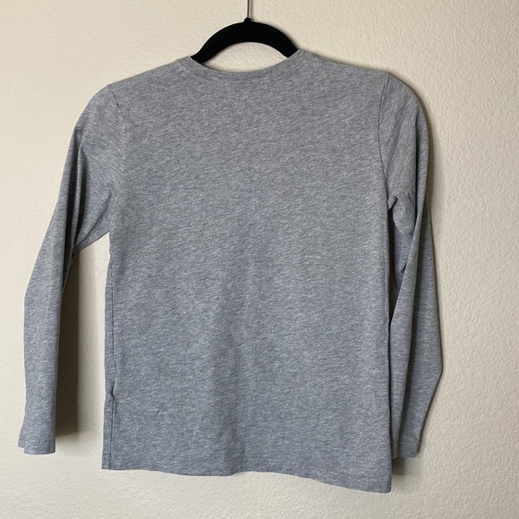 Gap long sleeve kids shirt size 8 eight shark grey VGUC - Picture 4 of 4